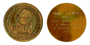International Union of Geological Sciences
V. Tikhomirov History of Geology Award (est. 2012)
